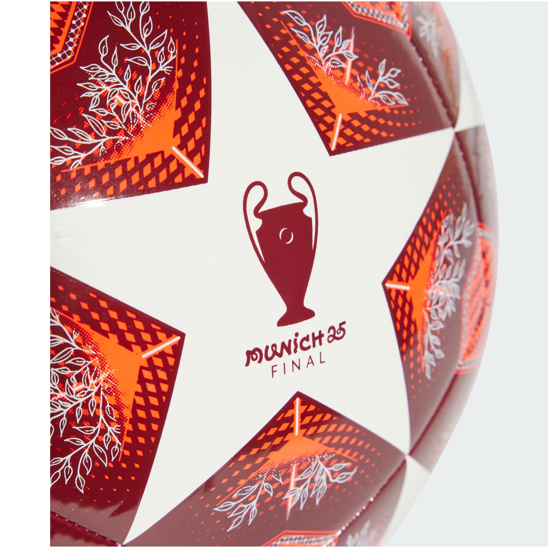 Minge fotbal Adidas UCL 24/25, marimea 4, alb/rosu - eMAG.ro