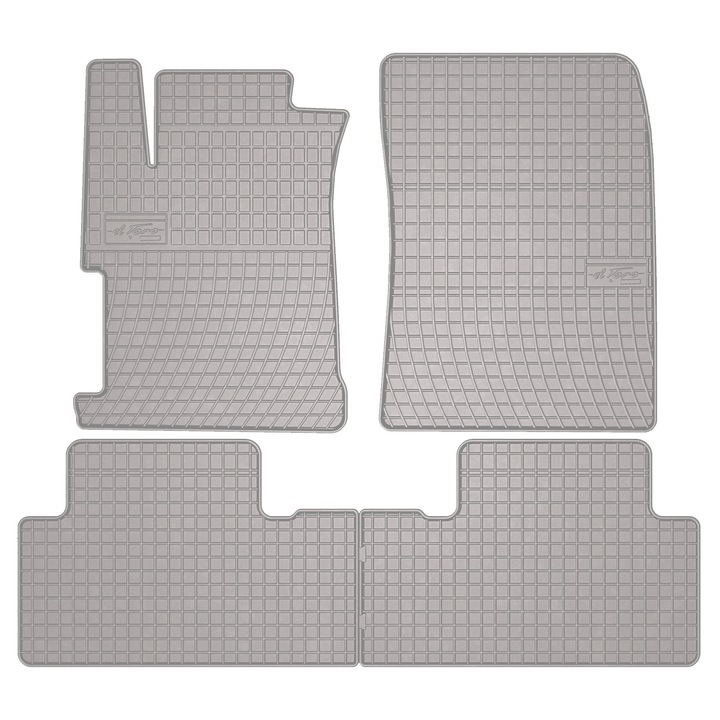 Set cauciuc covorase auto, 4 bucati, presuri auto, pentru: Honda Civic IX (2011-2016) sedan Gri, elToro