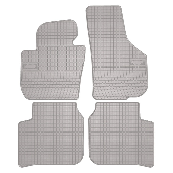 Set cauciuc covorase auto, 4 bucati, presuri auto, pentru: Skoda Superb II (2008-2015) berlina, break Gri, elToro