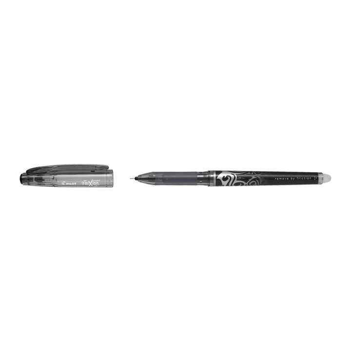 Pix roller, 0.25 mm, varf de ac, sters, PILOT „Frixion Point”, Negru