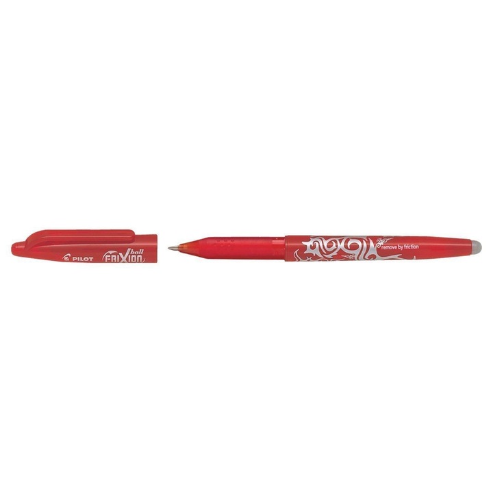 Pix roller, 0.35 mm, sters, PILOT „Frixion Ball”, Rosu