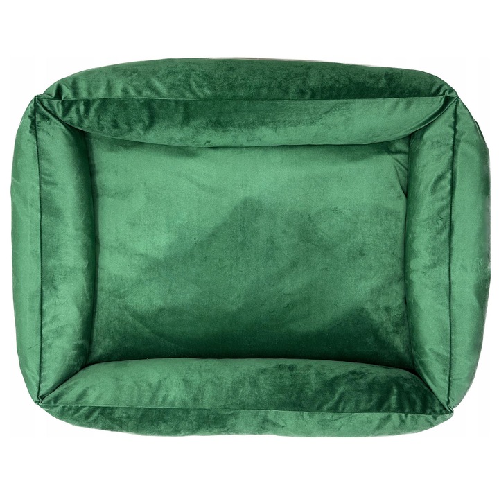 Pat Pentru Caine, Edanti, 90X75 Cm, Husa Detasabila, Velur, Verde