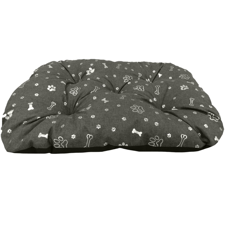 Kutyaágy Kutyák És Macskák Számára, Edanti, 70X50 Cm, Steppelt, Codura, Sötétszürke