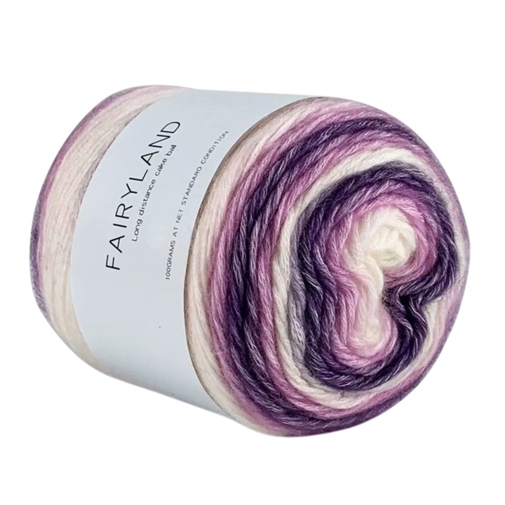 Többszínű pamutfonal horgoláshoz, Enforose, 100g, ideális különféle projektekhez