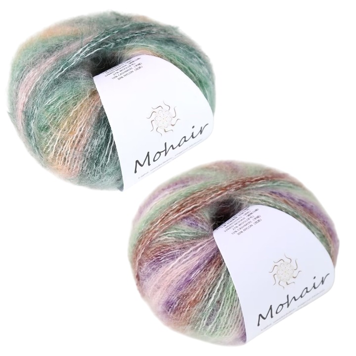 Kötő- és horgolófonal, többszínű, 100g