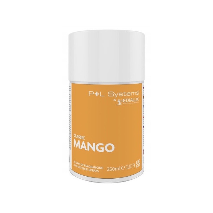 P+L Classic Mango szobai légfrissítő 250ml, trópusi illat, 3000 adag/30 nap