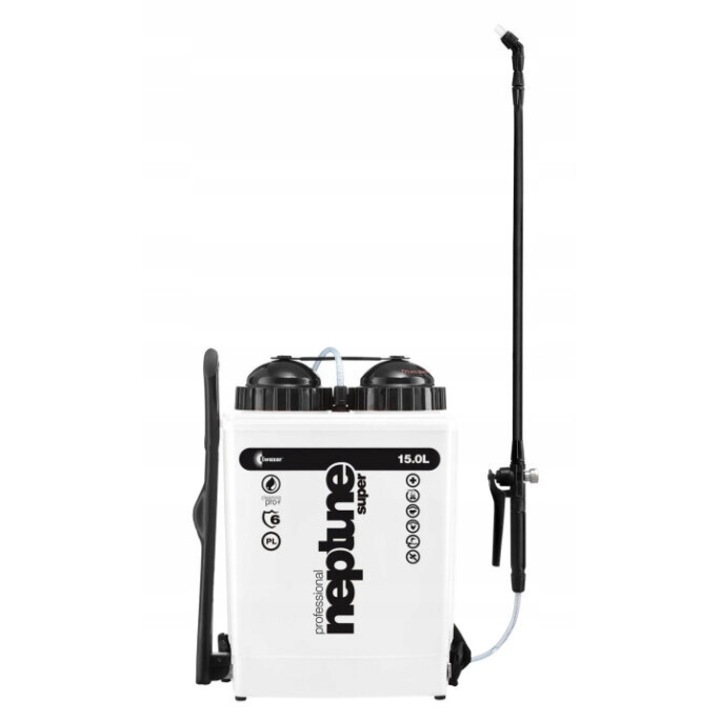 Пръскачка Kwazar Neptun Super Cleaning Pro+, 15 л, 0,6-1,2 м