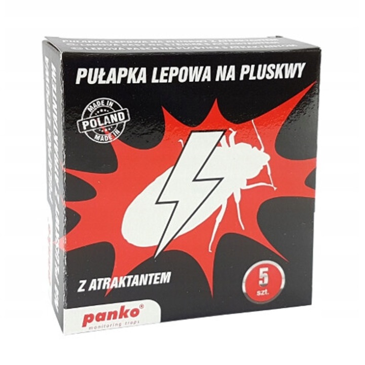 Capcana lipici pentru plosnite, Panko, 5 bucati