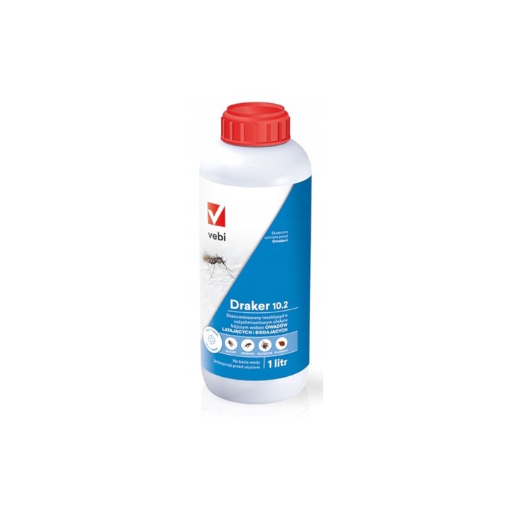 Insecticid Vebi Draker 10.2, 1L, pentru combaterea insectelor zburatoare si taratoare, fara miros