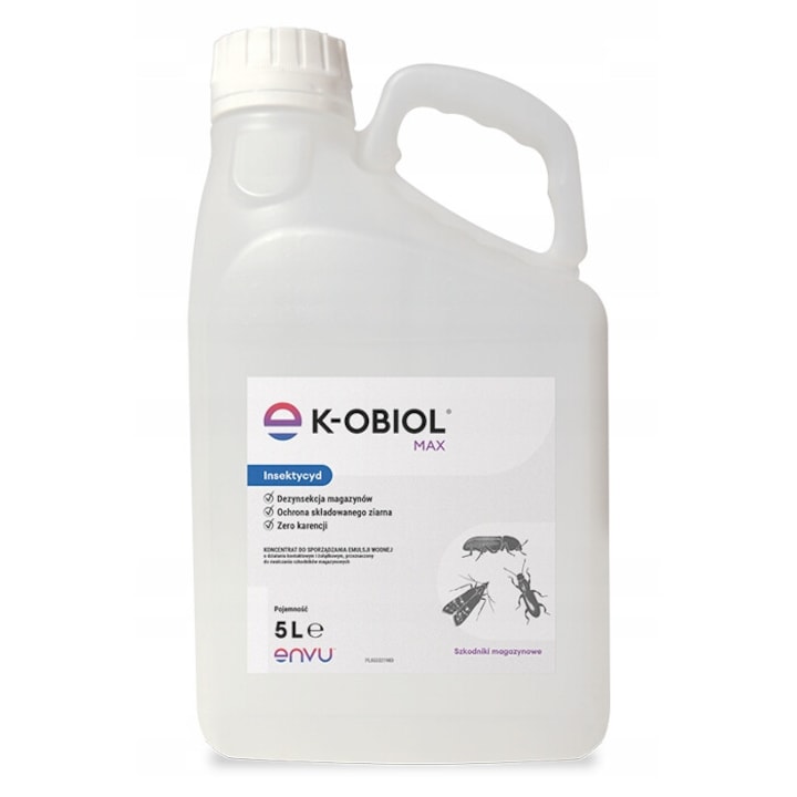Insecticid K-Obiol Max, 5L, deltametrina 25g/L, pentru protectia cerealelor