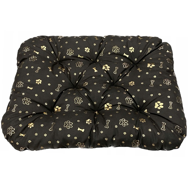 Pat Pentru Caine, Edanti, 120X90 Cm, Matlasat, Impermeabil, Codura, Maro