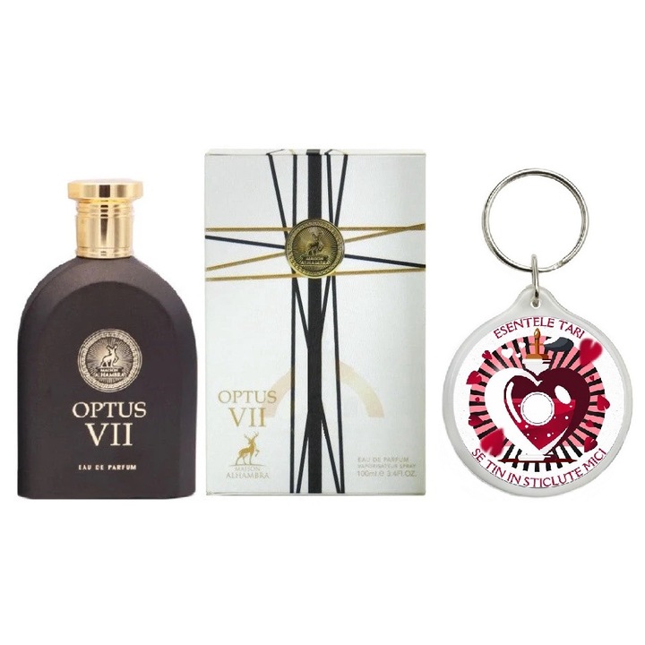 Set Apa de parfum Optus Vii -Roman- 100Ml Unisex cu Breloc "Esentele tari se tin in sticlute mici"