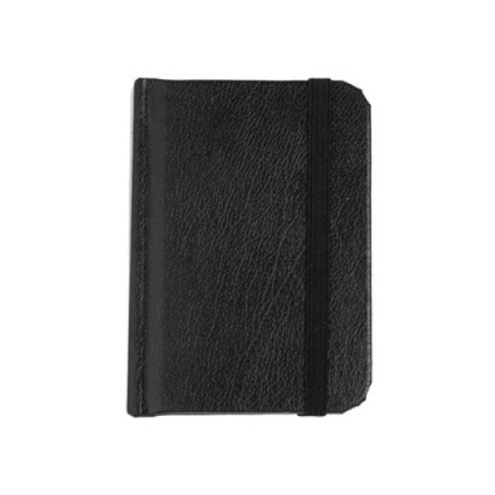 A7 fekete PU notebook rugalmas - 100F