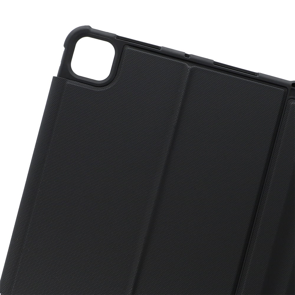 Husa cu tastatura Bluetooth detasabila pentru iPad Pro 11" 2024, Laut, protectie 360, suport ergonomic, negru