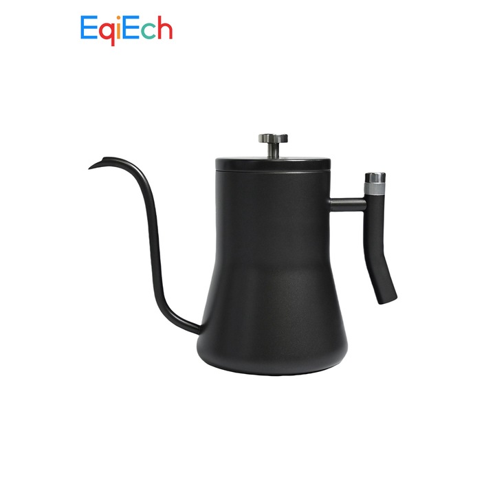 Ibric, EqiEch, inox, 600ml, negru