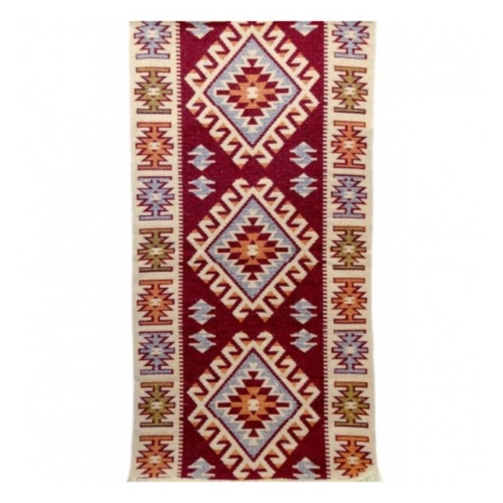 Golden Daisy Szőtt szőnyeg, Méret 160X250 cm, Piros szín