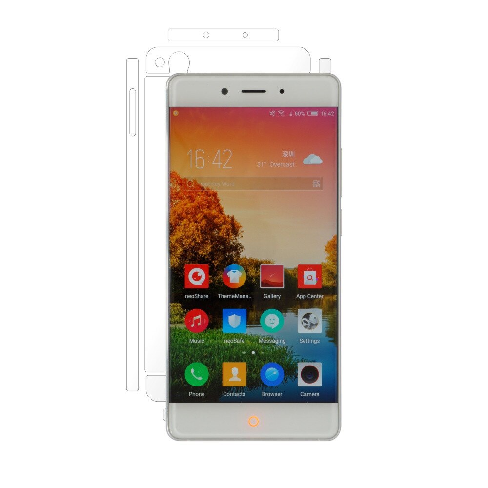 Folie de protectie Clasic Smart Protection ZTE Nubia Z11 spate si laterale,protectie completa spate si laterale+Smart Spray®,Smart Squeegee® si microfibra incluse