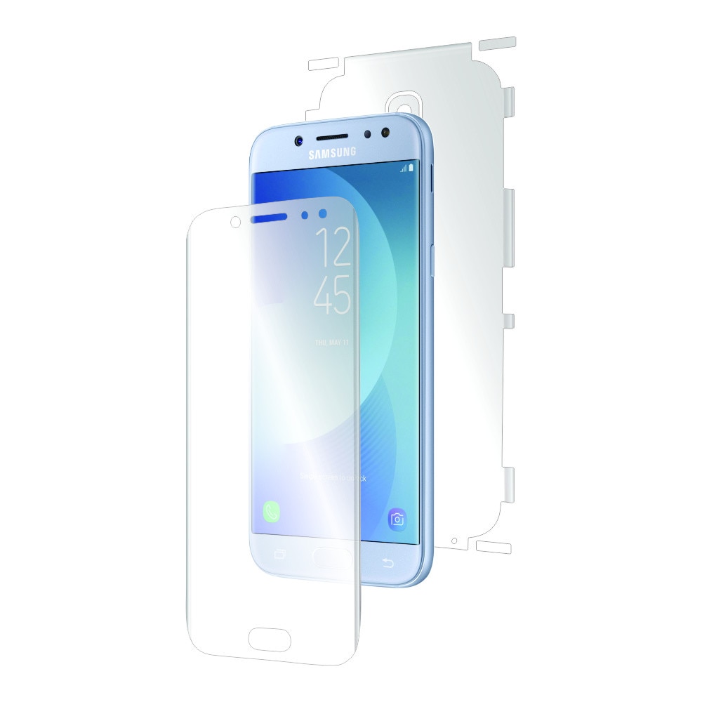 Folie de protectie Clasic Smart Protection Samsung Galaxy J7 2017 fullbody,protectie completa ecran,spate si laterale+Smart Spray®,Smart Squeegee® si microfibra incluse