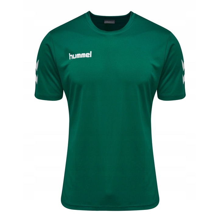 Hummel Core hibrid felnőtt sportpóló, poliészter, zöld, Zöld