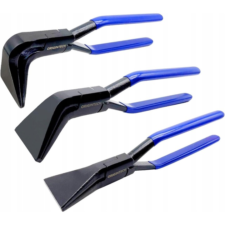 Set de clesti pentru acoperis, Elmax, Crv, 3 bucati, Unghiuri de indoire 45_, 90_, 180_, Latime max. a falcilor 60 mm, Manere ergonomice, Manere antiderapante