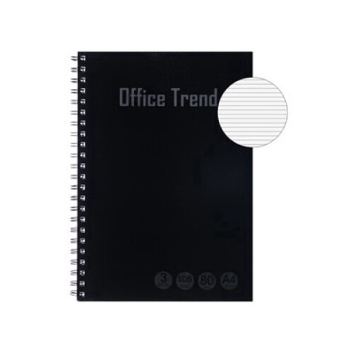 A4-es fekete Dictando notebook 3 témával és spirállal - 96F