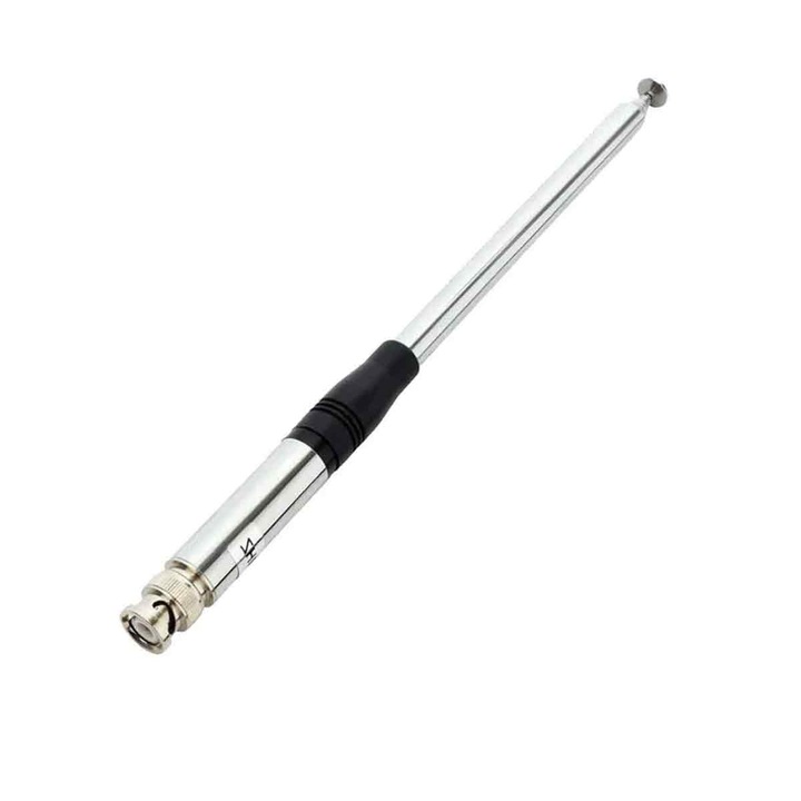Телескопична антена 27Mhz, 23cm-130cm, с BNC конектор, за преносимо CB радио