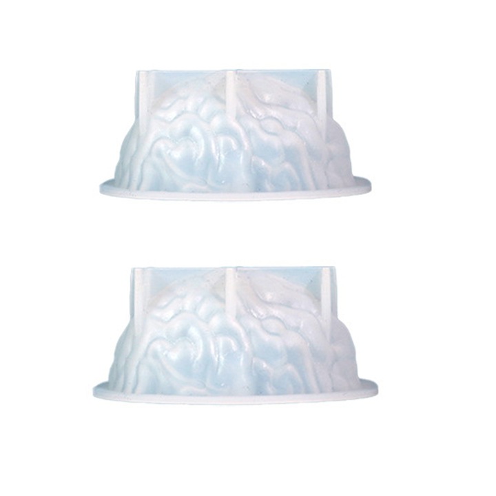 Matrita de silicon forma creier, Enforose, pentru rasina, decorare Halloween, rezistent la caldura, reutilizabil