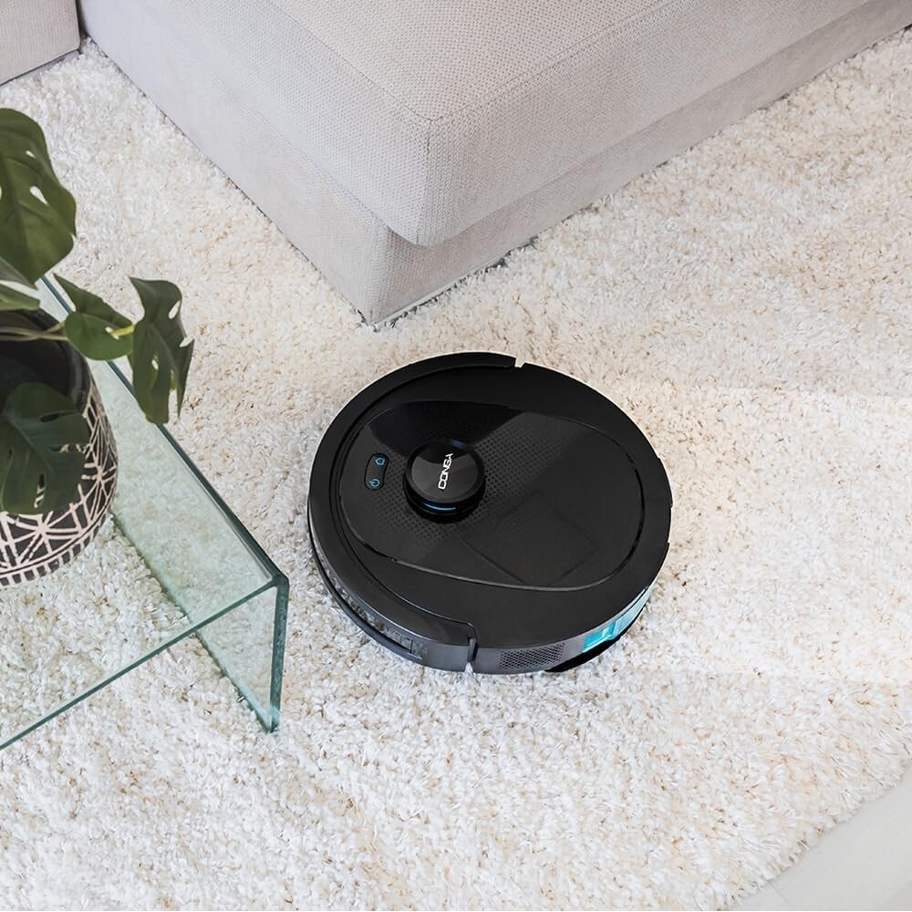 Robot de aspirare Conga 8490 Ultimate Ultra, 4 in 1, 7000 Pa, Laser, Autonomie 170 minute, 2 perii centrale, Functie mop