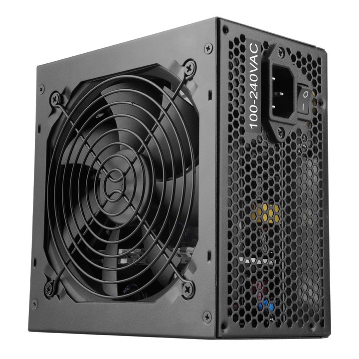 Sursa Segotep BN750W V2 750W 80PLUS Bronze PCIE 5.1, ventilator silentios de 120mm cu control termic automat, Negru