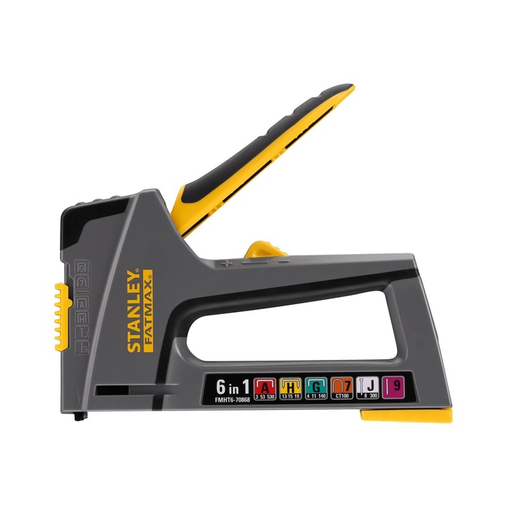 Capsator manual Stanley Fatmax 6 in 1, capse tip A, G, H, J, 7, 9