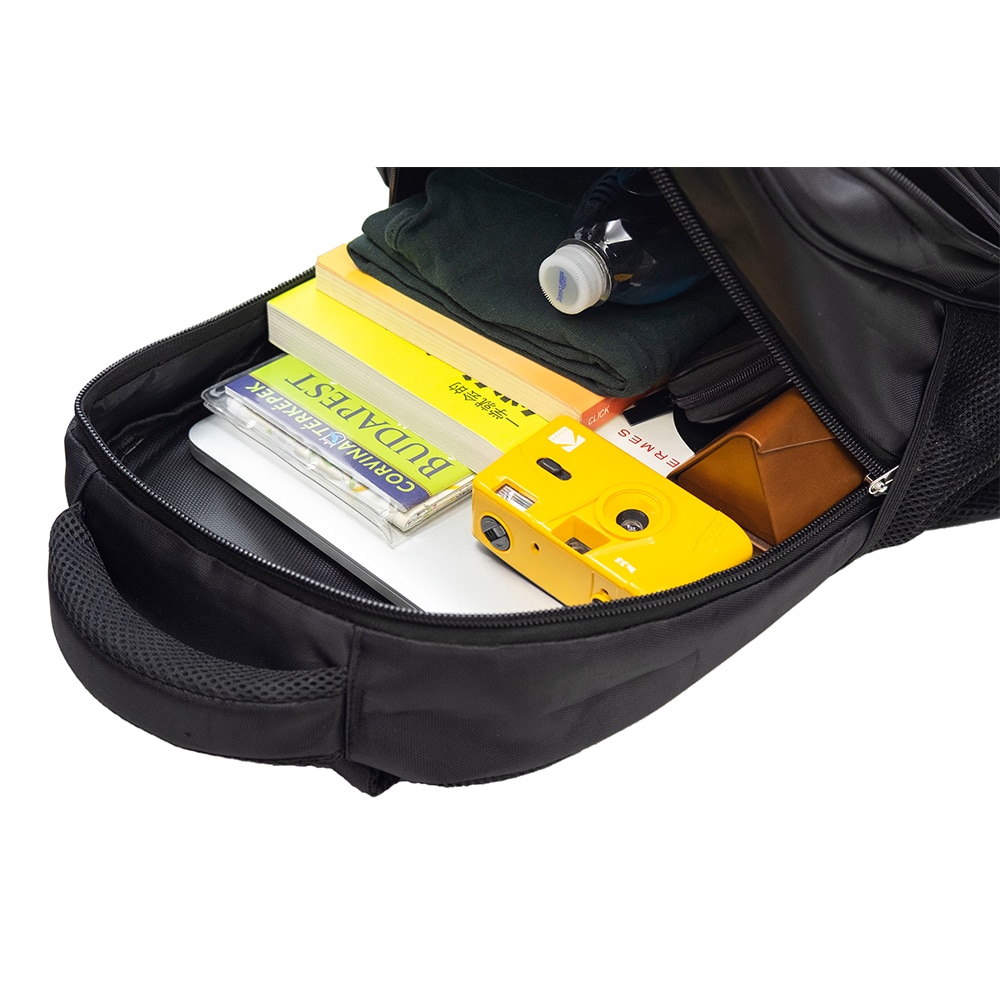 Rucsac Dollcini pentru laptop „17”, 25L, cu maner intarit si compartiment ingrosat pentru laptop, Negru