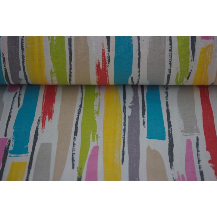 Bumbac cu imprimeu loneta, latime 280cm Maya