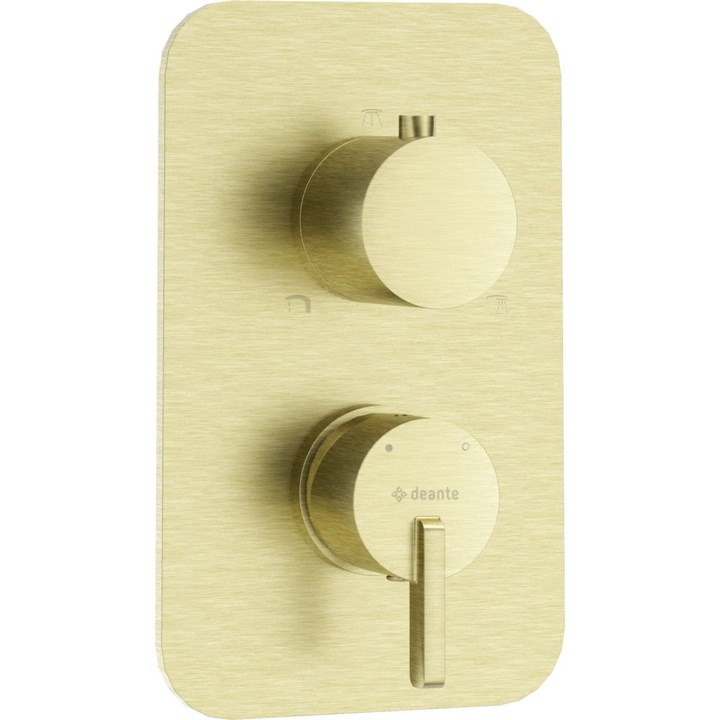 Смесител за вграден душ Deante Silia за скрит монтаж, матирано златист