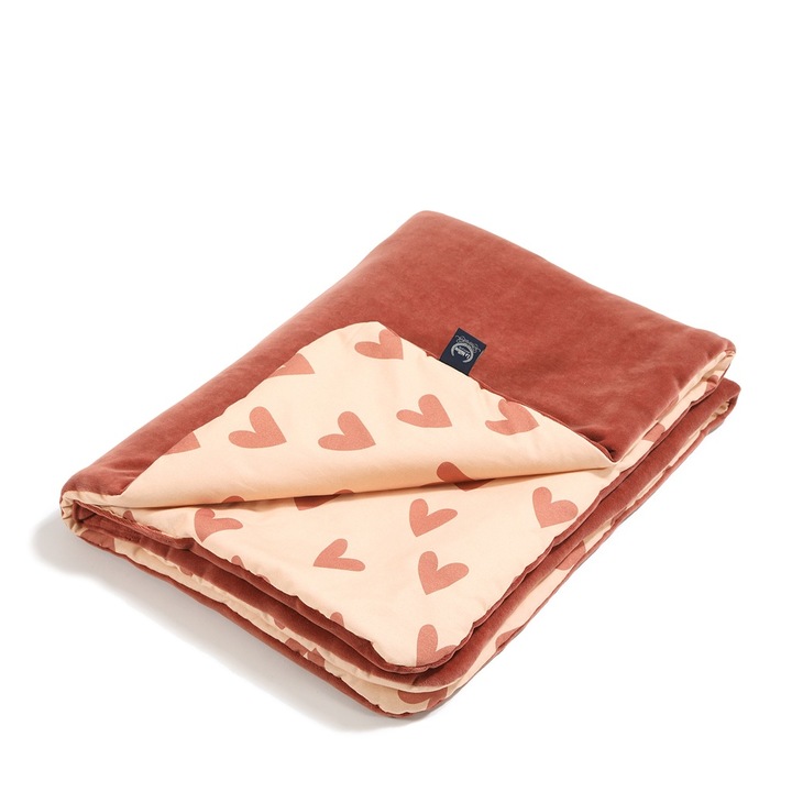 La Millou детско одеяло HEARTBEAT PINK L, 110×140 см