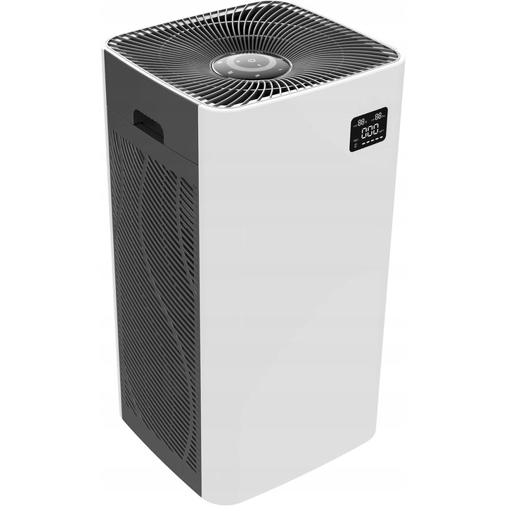 Amazon Basics légtisztító, 3 szűrési fokozat, 96 m², 0,3 mikron, fehér