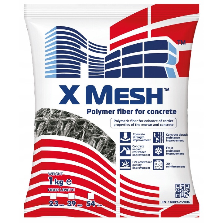 Fibre X Mesh 23 mm, 8 kg, polipropilena, pentru beton