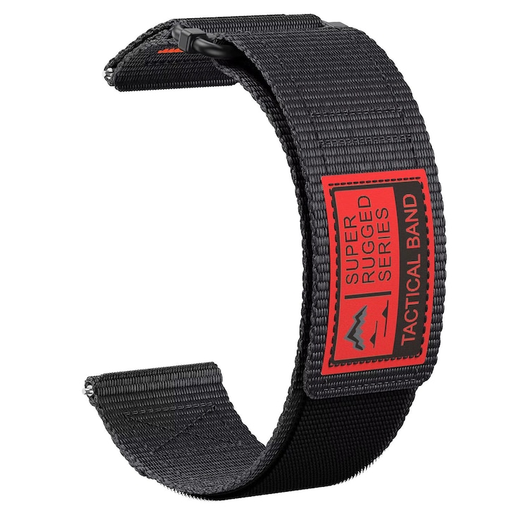 Текстилна каишка Smart Pulse за смарт часовник Garmin Fenix E 7X Pro 6X 5X 8X 8X Plus Tactix 7 AMOLED Epix Pro Enduro 2, 26mm, Черна