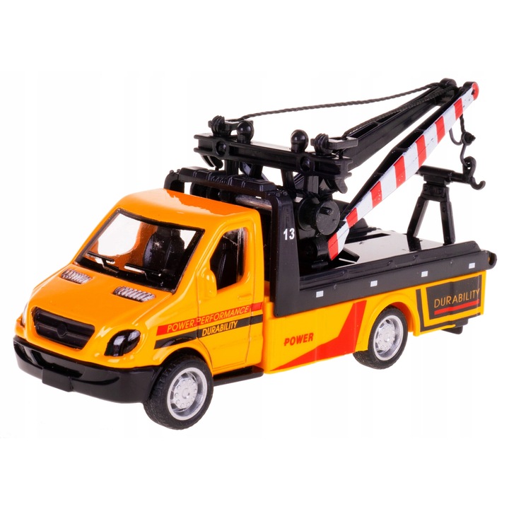 Autobuz metalic de salvare cu motor, Hipo, 1:43, multicolor