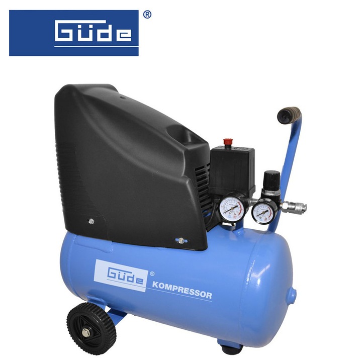 Компресор GÜDE 220/08/24 безмаслен, 24 Л, 8 bar