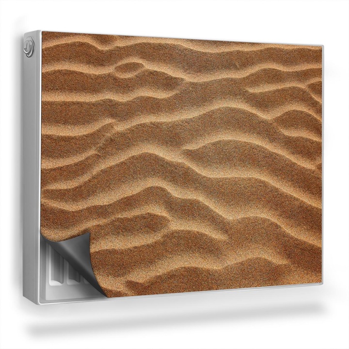 Capac decorativ pentru calorifer, Wallfluent, Nisip, desert, Maro, 80 x 60 cm, 010220260030000282636