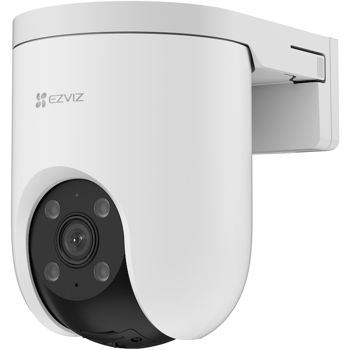 Ezviz CS-H8c Pro 4K Wifi Пълноцветна Pan Tilt камера за наблюдение, 8MP, поддръжка на microSD карта до 512GB и съхранение в Ezviz CloudPlay, 4 mm обектив, IR 30m, сирена, светлина, микрофон, високоговорител, автоматично проследяване на увеличение