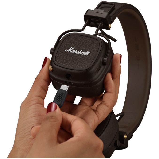 Casti On-Ear Marshall Major V, Wireless, Bluetooth, Autonomie 100