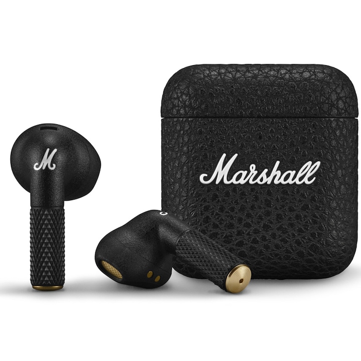 Marshall Minor IV fülhallgató, True Wireless, Bluetooth, 30 óra üzemidő, fekete