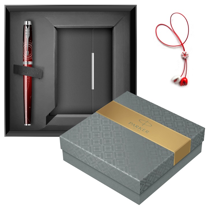 Set Parker Roller IM SE Space in caseta cu notes + martisor