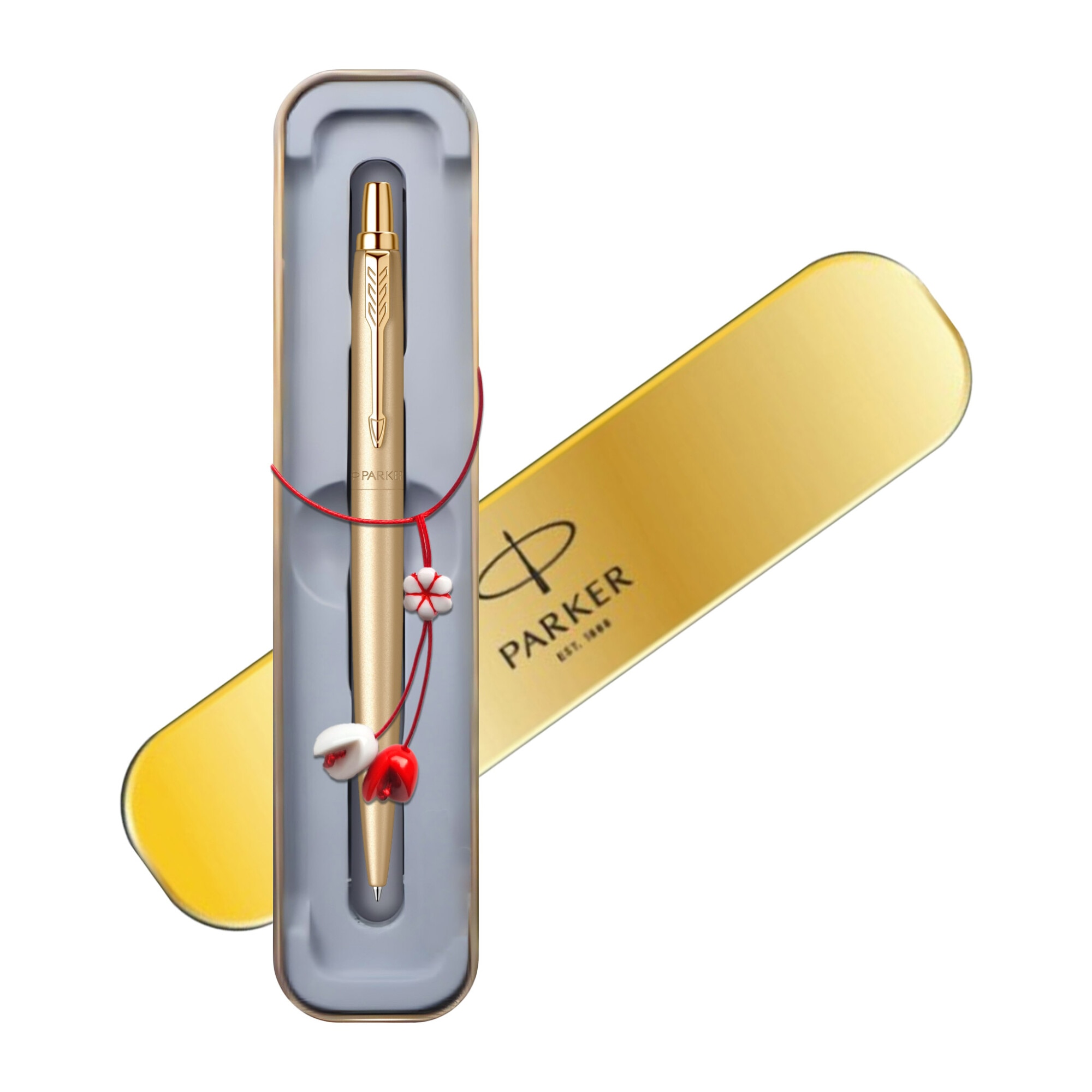 Set Parker Pix Jotter Gold + martisor in caseta metalica - eMAG.ro