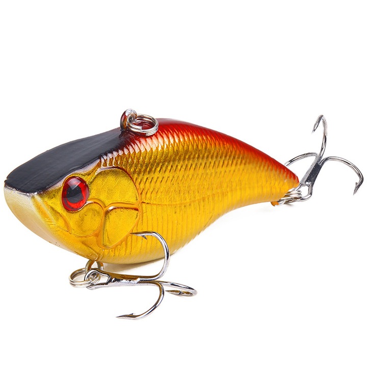 Enforose horgászcsalik, 5 db-os szett, ABS műanyag, 3D szemek, 2 horog