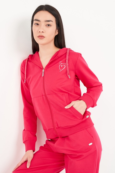 TIMEOUT, Hanorac cu elemente stralucitoare, Roz zmeuriu