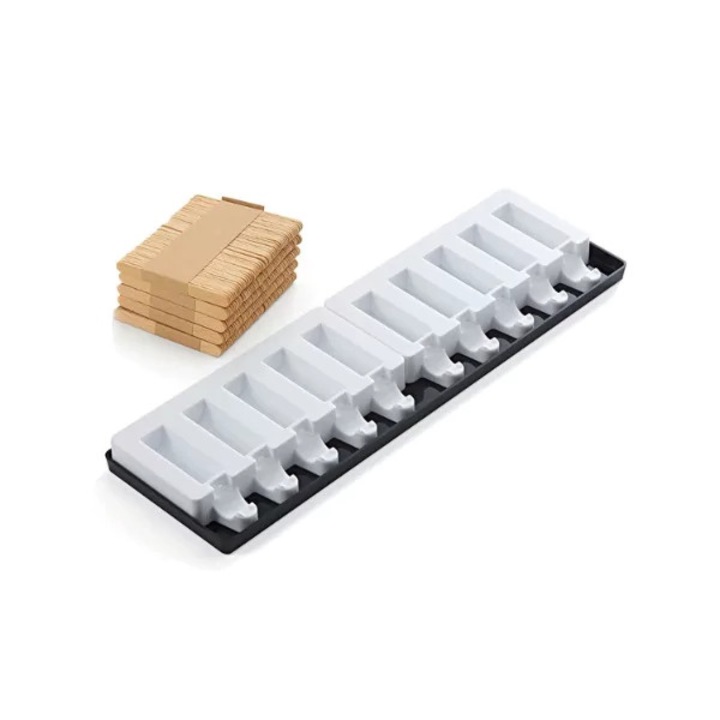 Комплект от 2 силиконови форми за единични порции или сладолед, Silikomart Mini pick03