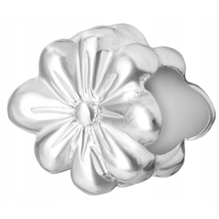 Talisman, Larezo, Charms Floare, Argint 925, Pandantiv Pentru Bratari, Antialergic, Dimensiuni: 9 mmx11, 5 mm, Diametru Orificiului 4, 5 mm, Pentru Femei, Set Cu Cutie Cadou Si Certificat De Calitate, Argintiu