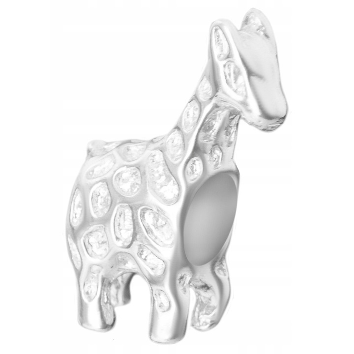 Talisman, Larezo, Charms, Argint 925, Girafa, Antialergic, Pentru Femei, Dimensiuni: 20 mmx13 mm, Set Cu Cutie Cadou Si Certificat De Calitate, Argintiu